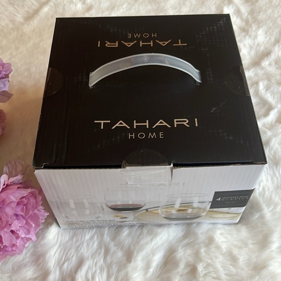 NEW in original box 4 Stemless High-quality Durable Glass Wine Glasses ๐ - Picture 4 of 7